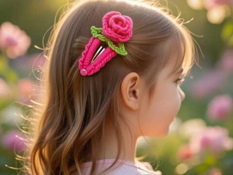 Crochet Flower Hair Clip PDF Pattern + Video (English Only) – nontycrochet