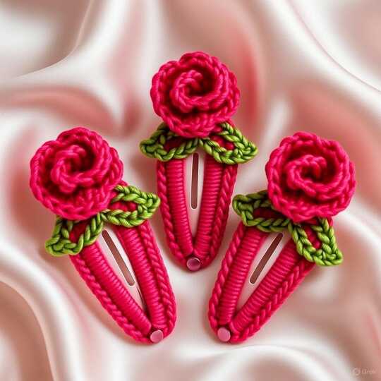 Häkel-Blumen Haarclip PDF Muster + Video (nur Englisch) – nontycrochet