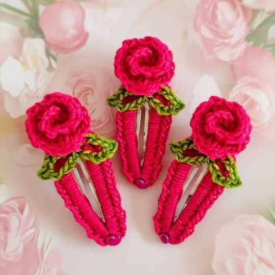 Häkel-Blumen Haarclip PDF Muster + Video (nur Englisch) – nontycrochet