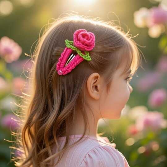 Häkel-Blumen Haarclip PDF Muster + Video (nur Englisch) – nontycrochet