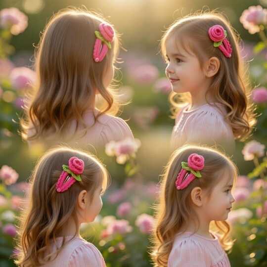 Häkel-Blumen Haarclip PDF Muster + Video (nur Englisch) – nontycrochet