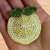 A crochet lemon Hair clip PDF pattern