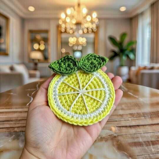 Crochet Lemon Hair Clip Pattern + Video (English Only) | nontycrochet
