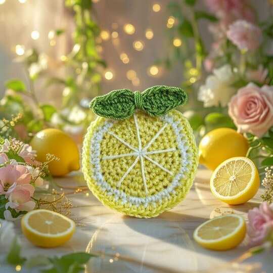Crochet Lemon Hair Clip Pattern + Video (English Only) | nontycrochet