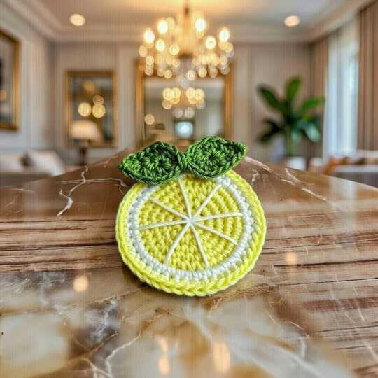 Crochet Lemon Hair Clip Pattern + Video (English Only) | nontycrochet