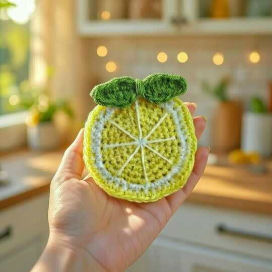 Crochet Lemon Hair Clip Pattern + Video (English Only) | nontycrochet