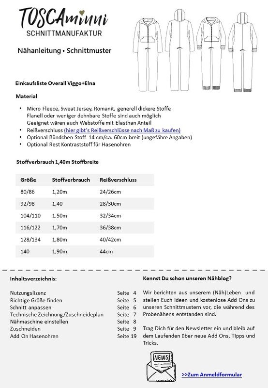 Jumpsuit Vigo+Elna Gr. 80-140 Pattern - Image 5