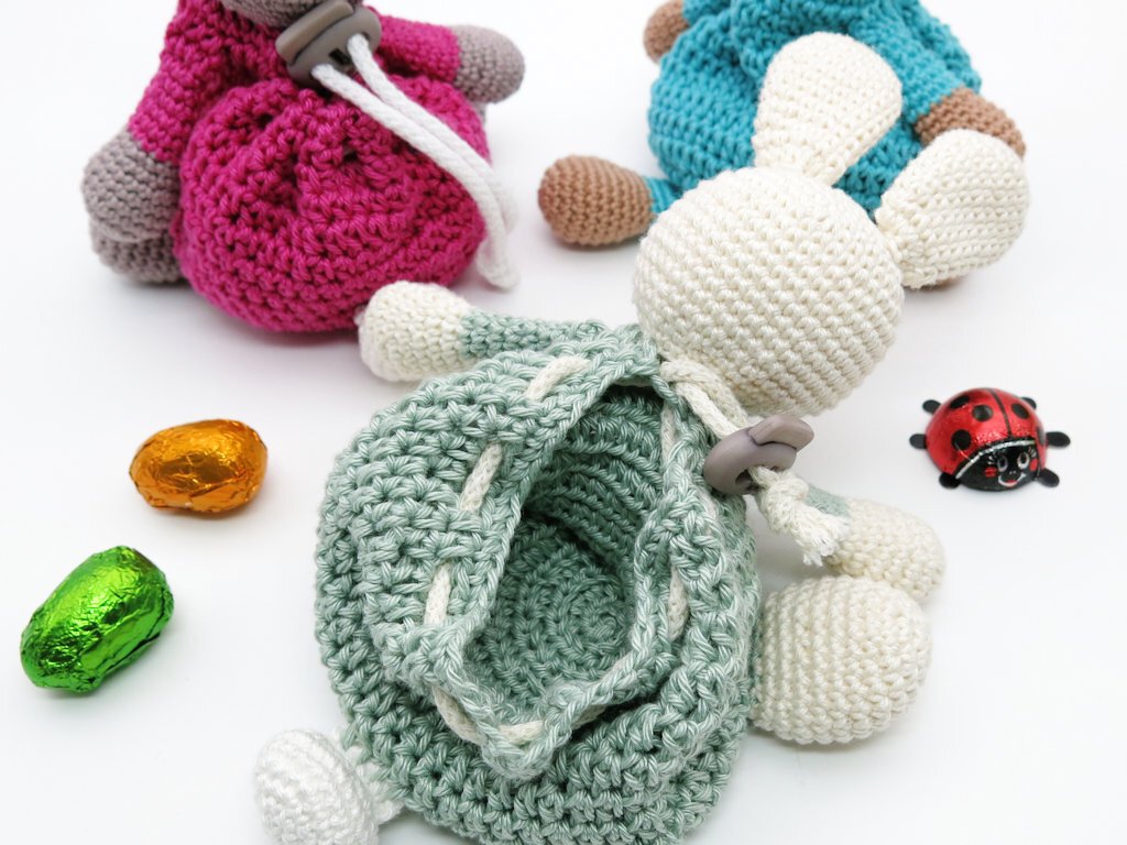 Drawstring Bag - Bunny - Crochet Pattern