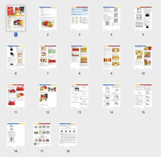 314 Crochet Pattern - Tiger small Bag for Christmas presents or New Year