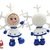 317 Crochet Pattern - Girl doll in a Snowflake outfit - Amigurumi