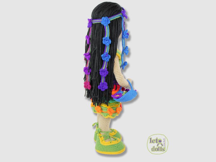 Elena, XLarge Crochet Doll Pattern, Amigurumi, 24"/ 61 cm Tall