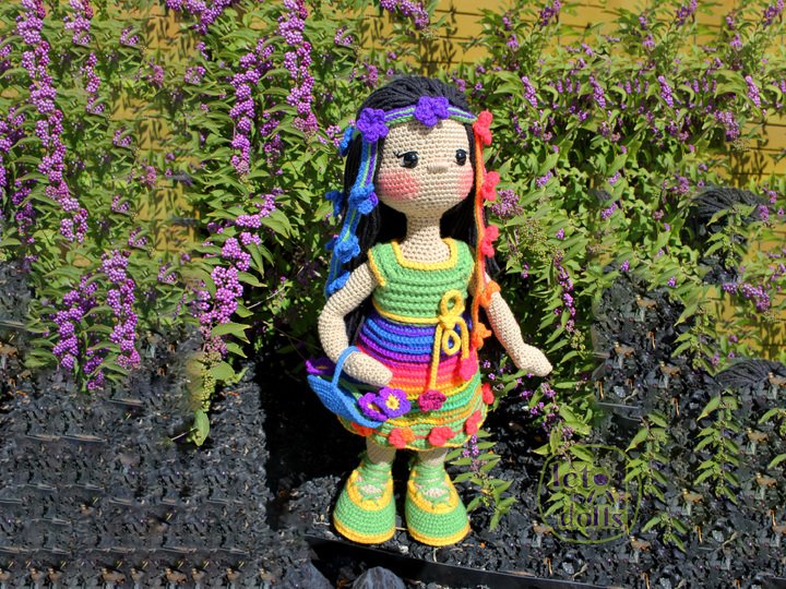 Elena, XLarge Crochet Doll Pattern, Amigurumi, 24"/ 61 cm Tall