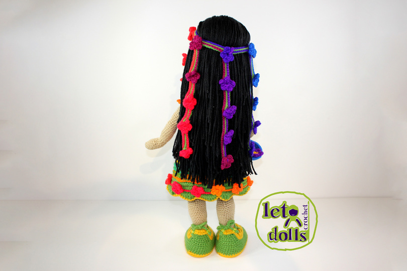 Elena, XLarge Crochet Doll Pattern, Amigurumi, 24"/ 61 cm Tall