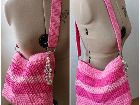 Häkelanleitung für die Tasche "Pretty in Pink"