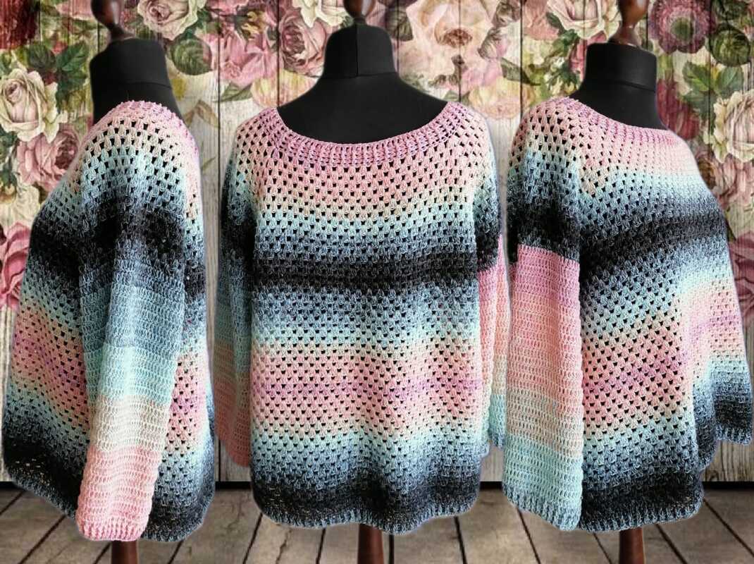 Sommerpulli All in 1- Häkelanleitung für einen Pulli - Bild 3