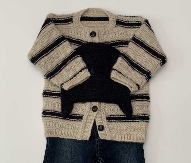Strickanleitung Kinderjacke Jonas Größe 68 - 98