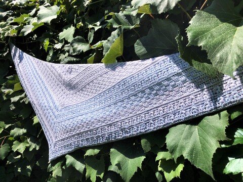 Kuschelzeit - kuscheliges flaches Dreieckstuch