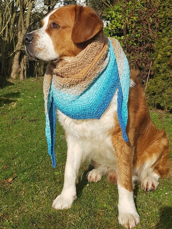 Kuschelzeit - kuscheliges flaches Dreieckstuch - Bild 11