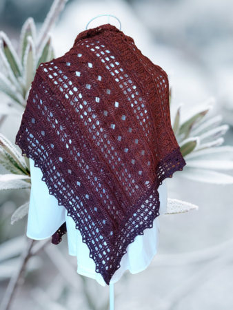 Asymmetric Shawl „Odania BE“ – crochet pattern