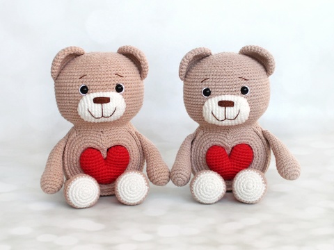 Bears in love Crochet Pattern