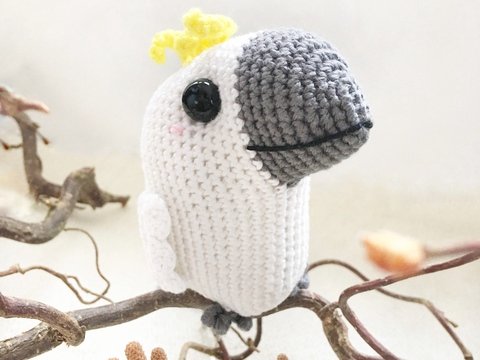 Häkelanleitung Kakadu Kico - ohne Annähen