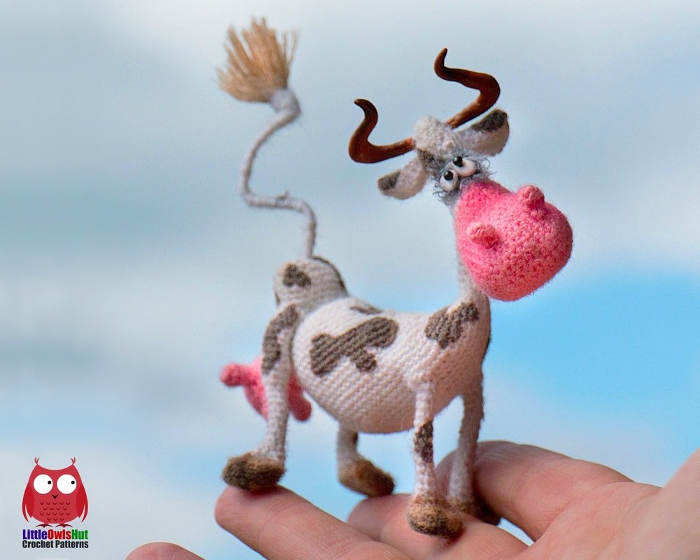 291 Crochet Pattern - Cow Anfisa - Amigurumi soft toy