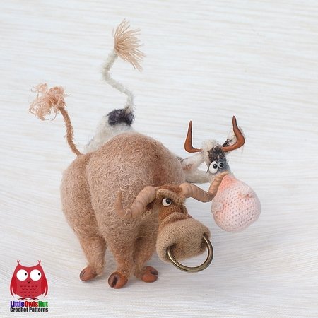 Taurus The Bull Crochet Kit Animal Crochet Includes Follow Along