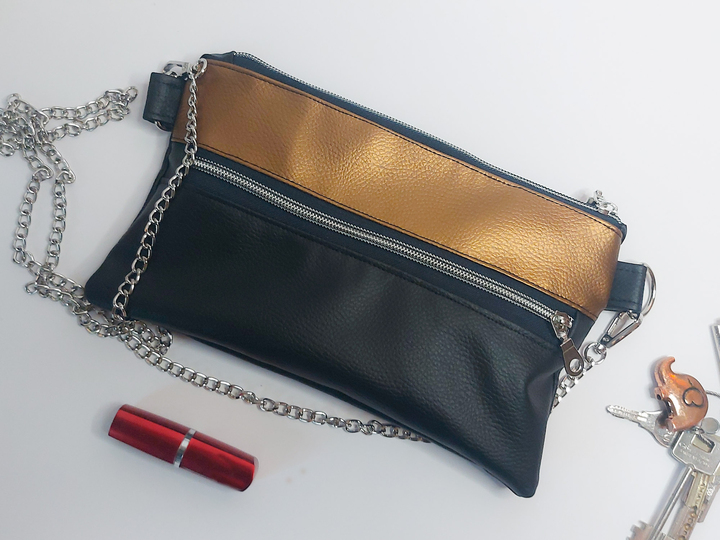 Schnittmuster + Nähanleitung Clutch "Julia" - kleine Handtasche nähen