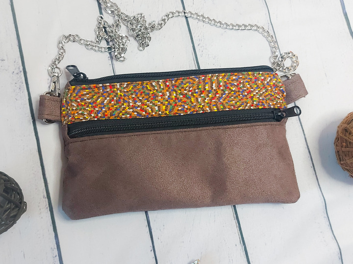 Schnittmuster + Nähanleitung Clutch "Julia" - kleine Handtasche nähen