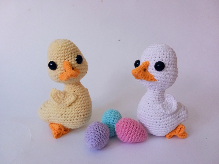 Gänse. Ostern. Häkelanleitung