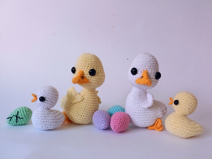 Gänse. Ostern. Häkelanleitung