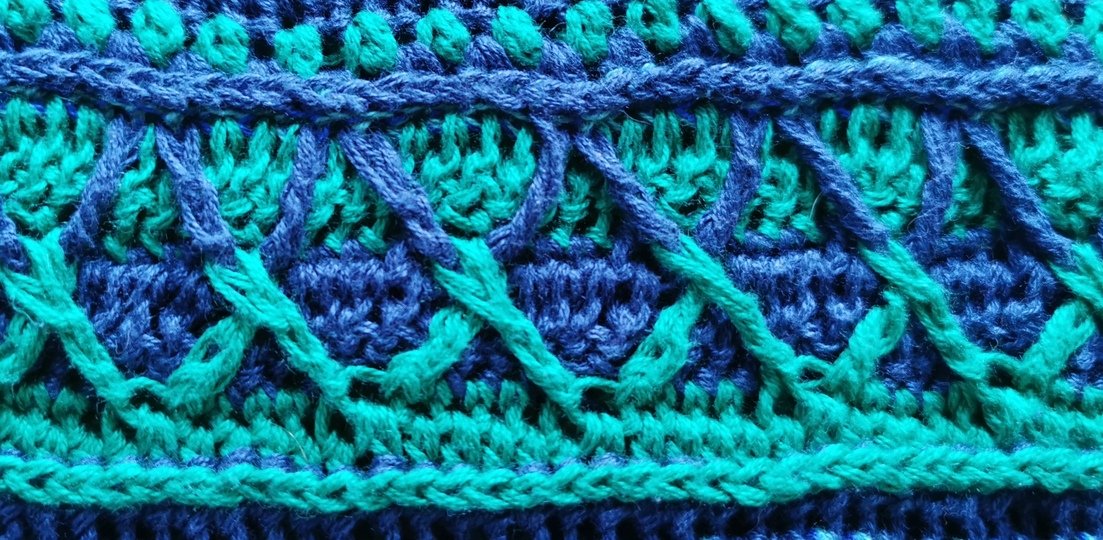Pullover/Tunika Waldsee, nur 3 Fäden zu vernähen, Häkelanleitung
