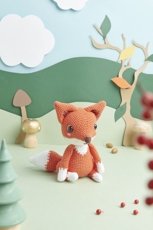 Fox PDF Digital Pattern Häkelanleitung Amigurumi Fuchs Forest Animal Häkeln