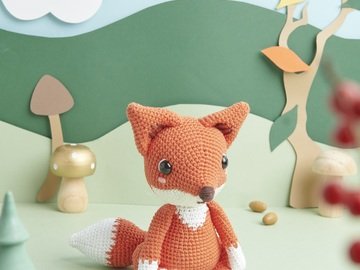 Fox PDF Digital Pattern Häkelanleitung Amigurumi Fuchs Forest Animal Häkeln