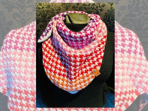 Strickanleitung für Dreieckstuch "Kicking Chicken"