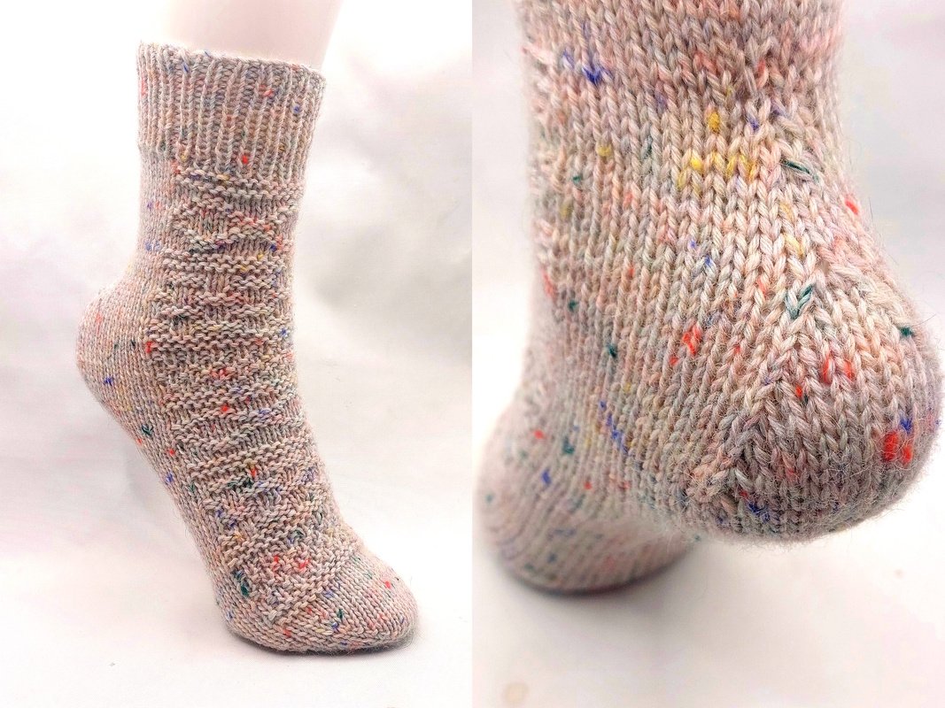 Socken stricken! Fixe Quicky Ferse „Mustermix“ Gr. 34-47