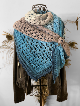 Crochet Pattern Triangular Scarf "Erigone"