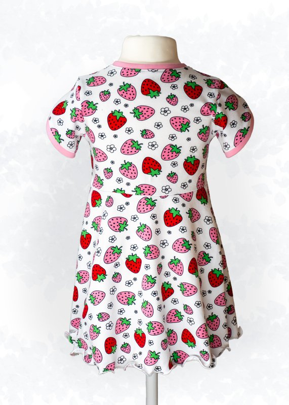 Becca – Kinderkleid mit Wickeloberteil & Tulpenärmeln (Gr. 86-158) A4+A0 - Bild 2