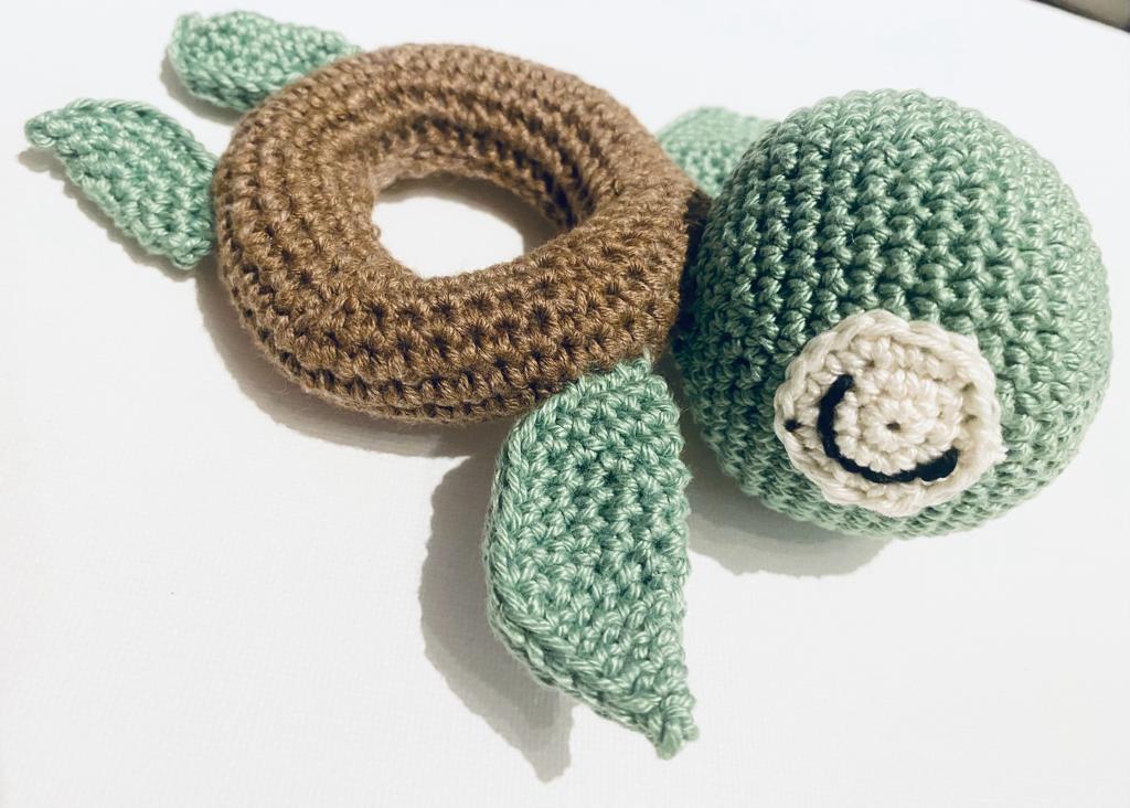 Baby Grab Ring Turtle tom crochet tutorial - Image 2