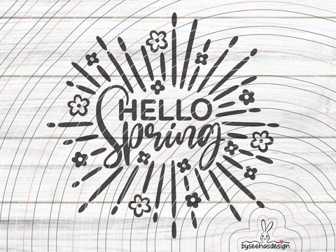 Hello Spring Plotterdatei SVG DXF