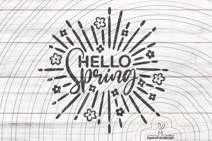 Hello Spring Plotterdatei SVG DXF