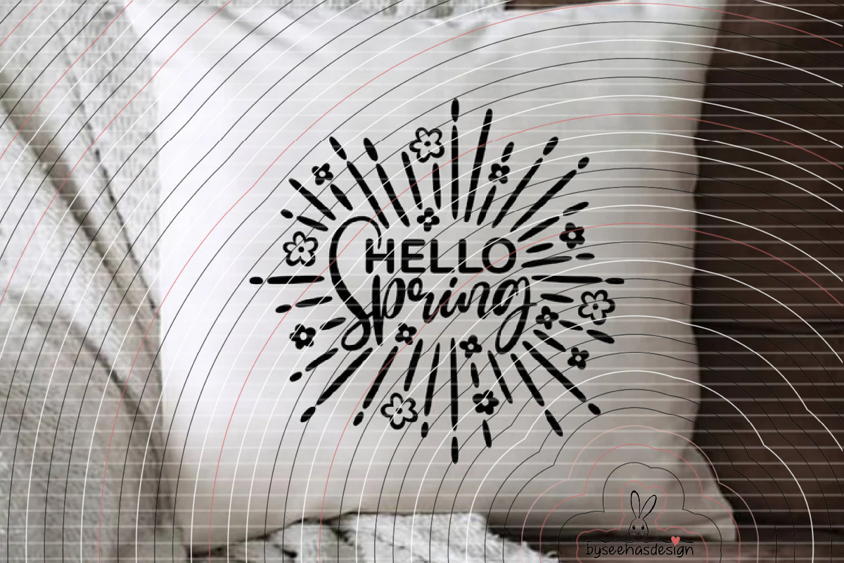 Hello Spring Plotterdatei SVG DXF - Bild 9