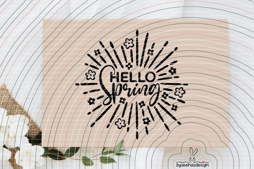 Hello Spring Plotterdatei SVG DXF