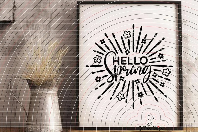 Hello Spring Plotterdatei SVG DXF