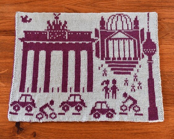 Double knitting pattern placemat "Berlin"