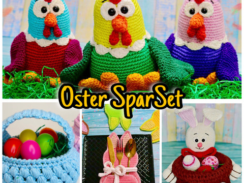 4 Osteranleitung im Spar Set - Häkelanleitung