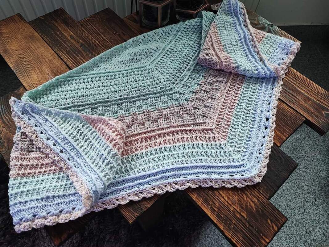 Häkelanleitung flaches Tuch "Lotte" - Bild 6