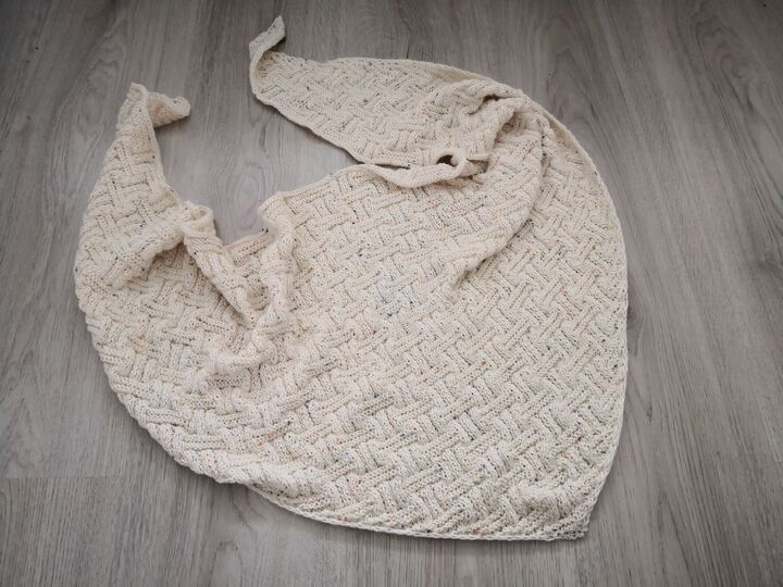 Cestino - gestricktes Tuch in 3 Formen + Babydecke / Plaid möglich