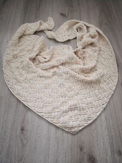 Cestino - gestricktes Tuch in 3 Formen + Babydecke / Plaid möglich