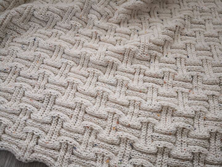 Cestino - gestricktes Tuch in 3 Formen + Babydecke / Plaid möglich